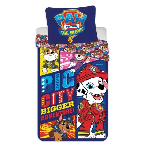 detská prikrývka na posteľ paw patrol big city 100x135cm, 40x60 cm