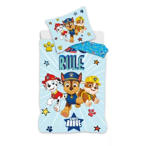 paw patrol brave deti, prikrývka na posteľ ovis 100×140cm, 40×45 cm