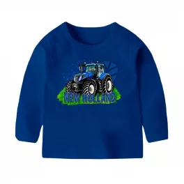 new holland modré detské tričko s dlhým rukávom