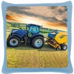 nový bales modrá bavlnený plátnený vankúš