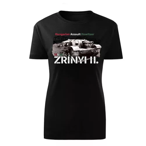 dámske tričko zrínyi ii tank (čierne)