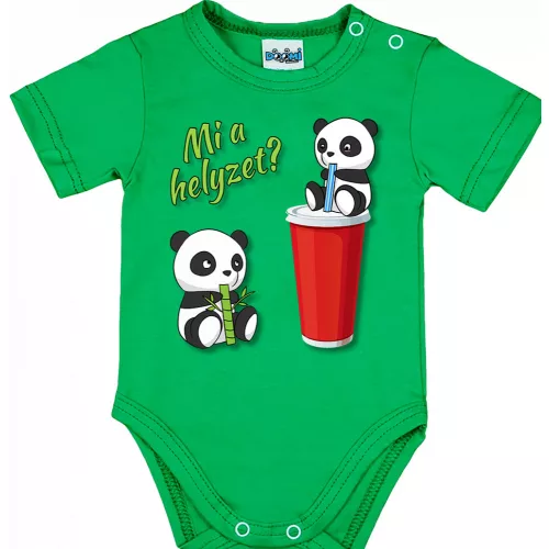 panda body pre bábätká zelená