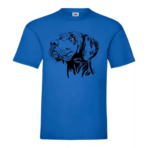 tričko vizsla pes modré