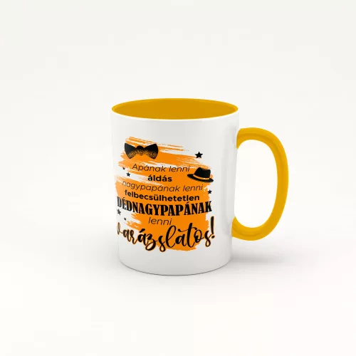 byť pradedom je čarovné - so žltým hrnčekom