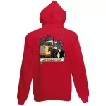 rába detský sveter na zips - červený