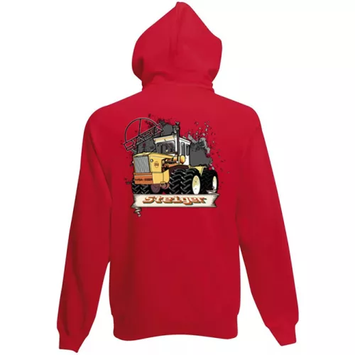 rába detský sveter na zips - červený