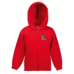 rába detský sveter na zips - červený