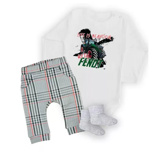 fendt body pre bábätká biele dlhé nové + nohavičky a ponožky