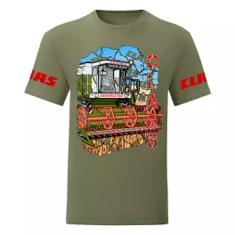 zelené tričko s claas dominator
