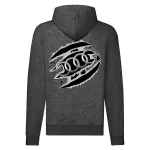 mikina audi zips tmavo šedá