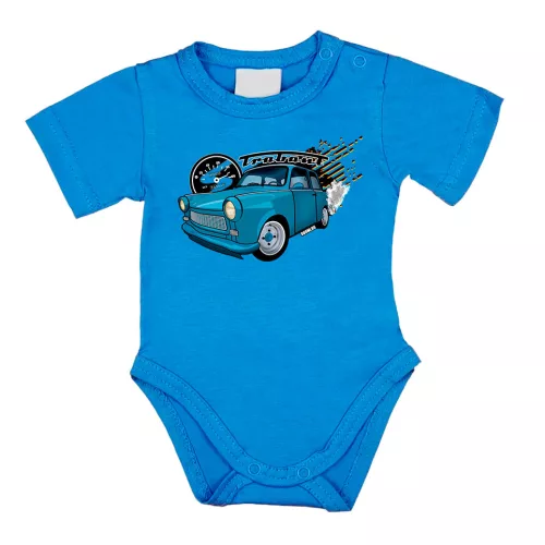 trabant 601 modrá body s krátkym rukávom