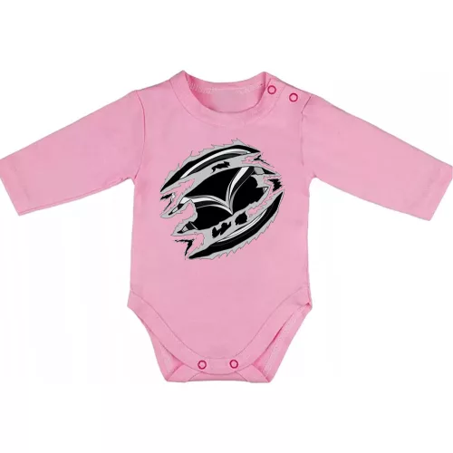 mazda ružová dojčenské telo s dlhým rukávom