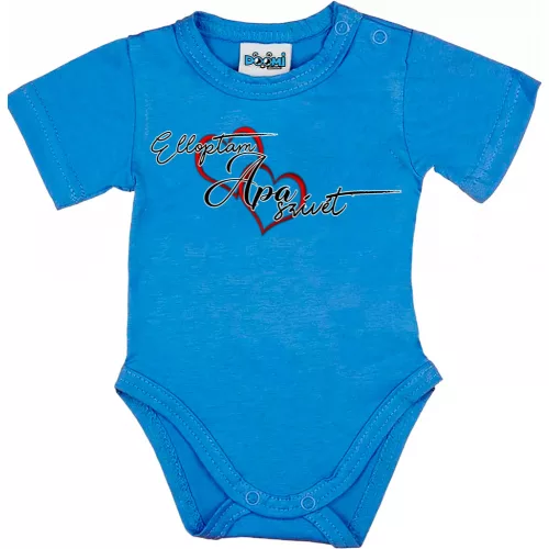 ukradla som ockovo srdce! detské body s krátkym rukávom modrej farby