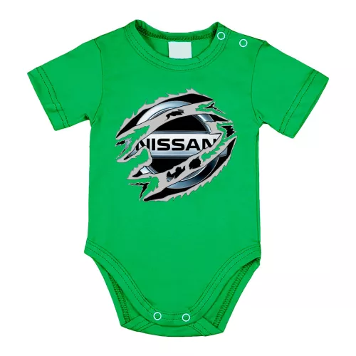 nissan zelené dojenské telo s krátkym rukávom