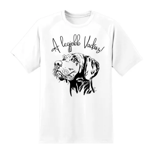 najlepšie lovec vizsla biele tričko