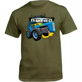 veľké tričko dutra tractor military zelená