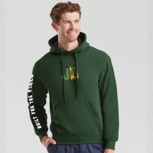 sveter j.d style s klokaním vreckom v zelený farbe