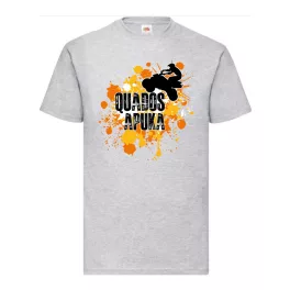 quados dad šedé tričko