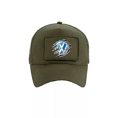 zelená vymeniteľná baseballová čiapka volkswagen army