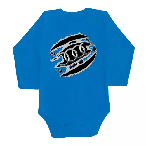 audi modrá dlhý rukáv dojčenské body