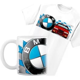 bmw e36 súprava hrnček-trička