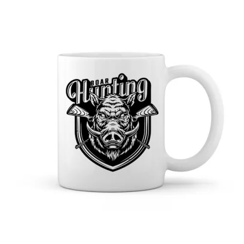 boar hunting hrnček s motívom