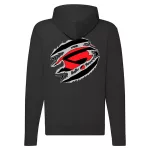 čierny sveter s mikinou s logom belorus