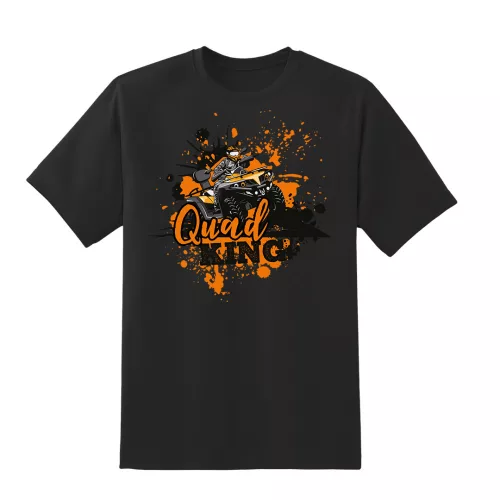 čierne tričko quad king