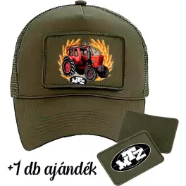 mtz 50 army zelená baseballová čiapka výmenná záplata