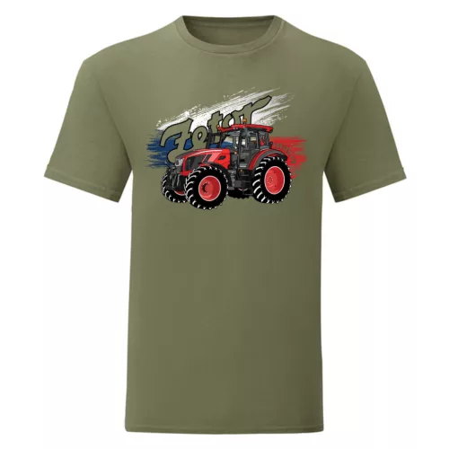 zelené tričko s motívom traktora zetor c. 170