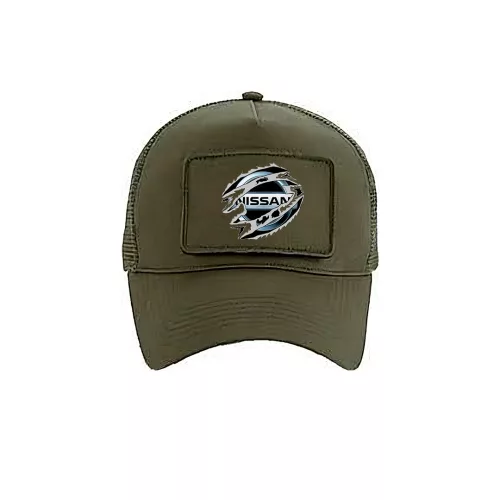 vymeniteľná šiltovka nissan military zelená