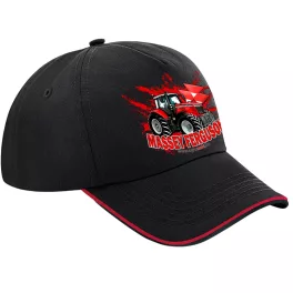 čiernočervená čiapka baseball massey ferguson