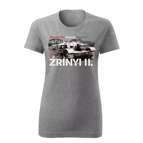 dámske tričko zrínyi ii tank (sivá)