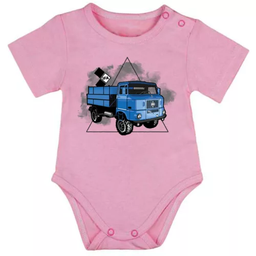 modrá ifa ružová body pre bábätká krátky rukáv