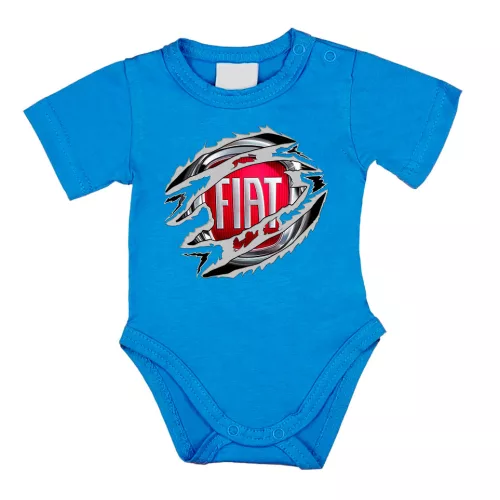 fiat modrá body s krátkym rukávom