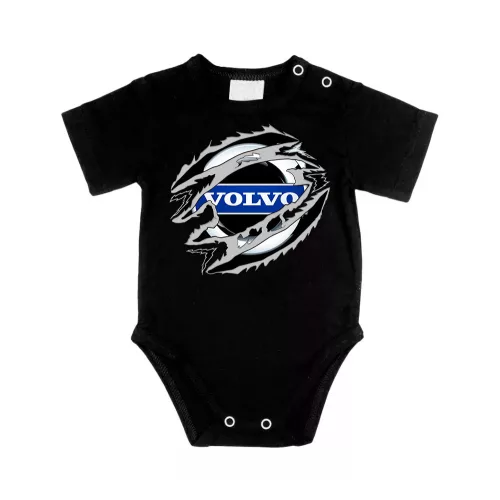 volvo čierna body s krátkym rukávom