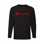 milujem svoju dutra! biele tričko s dlhým rukávom