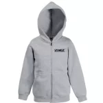 fendt šedý kruhový sveter na zips s čiernym vzorom