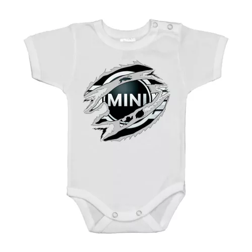 mini biely bojček s krátkym rukávom