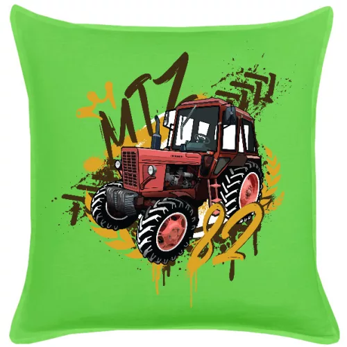 mtz 82 zelený bavlnený vankúš (mtz king)
