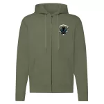 hunter coat zelená mikina na zips