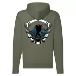 hunter coat zelená mikina na zips