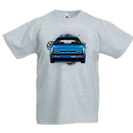 vw golf mk3 šedé detské tričko