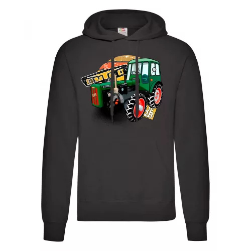malý dutra sveter s kapucou čierny