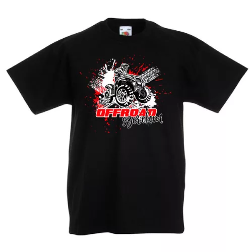 detské tričko offroad love v čiernej farbe