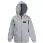 detský sveter na zips claas axion - sivý