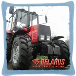mtz 892 modrá bavlnený plátnený vankúš