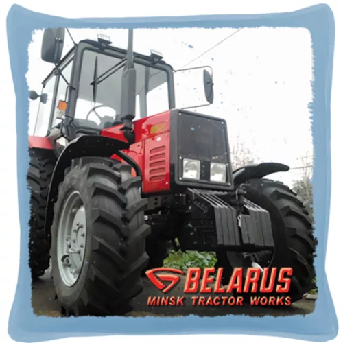 mtz 892 modrá bavlnený plátnený vankúš