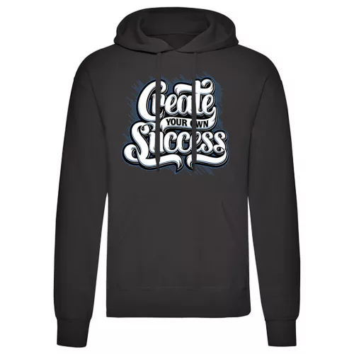 create your own…čierna sveter s klokaním vreckom
