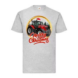tričko massey ferguson vianočne šedé